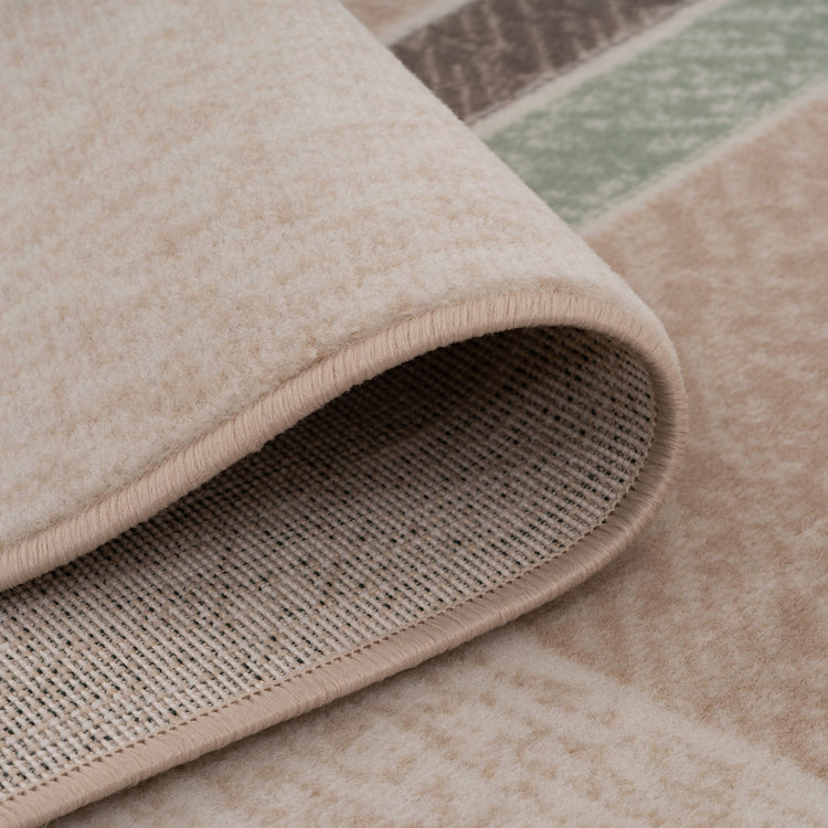 Art Geo Neutral Green Area Rug