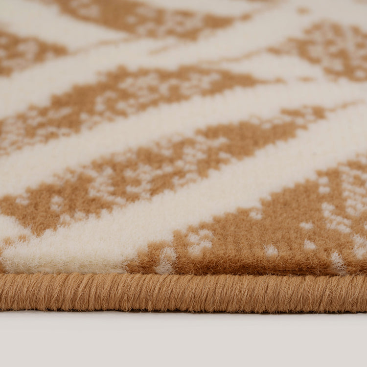 Beige Woven Trellis Living Room Rug