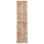 Plush Abstract Beige Orange Runner - Farah