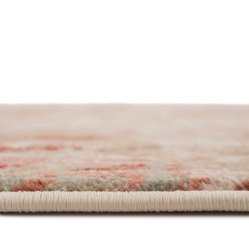 Plush Abstract Beige Orange Runner - Farah