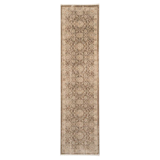 Plush Traditional Brown Runner - Sarina