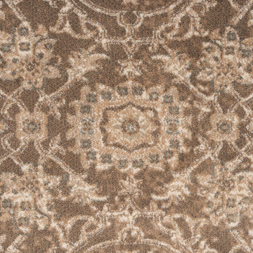Plush Traditional Brown Runner - Sarina