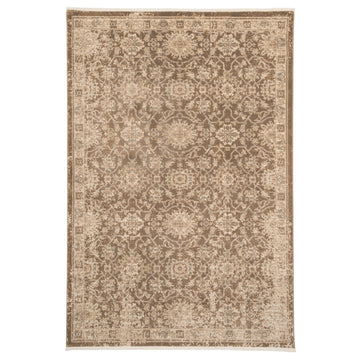 Plush Traditional Brown Rug - Sarina
