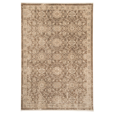 Plush Traditional Brown Rug - Sarina
