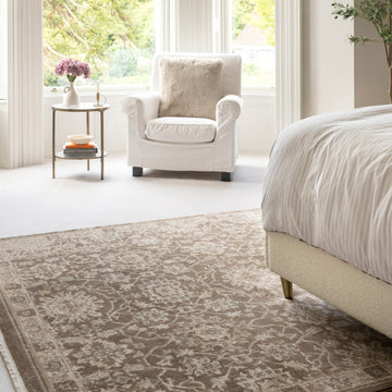 Plush Traditional Brown Rug - Sarina