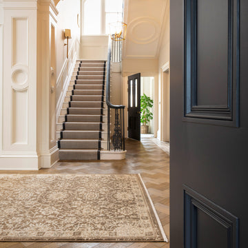 Plush Traditional Brown Rug - Sarina