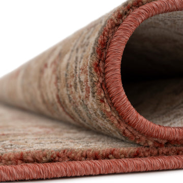 Traditional Plush Terracotta Runner - Selma