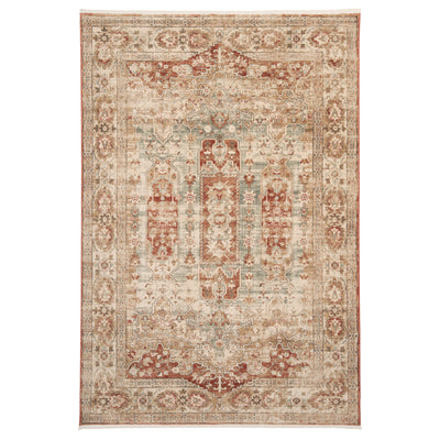 Traditional Plush Terracotta Rug - Selma