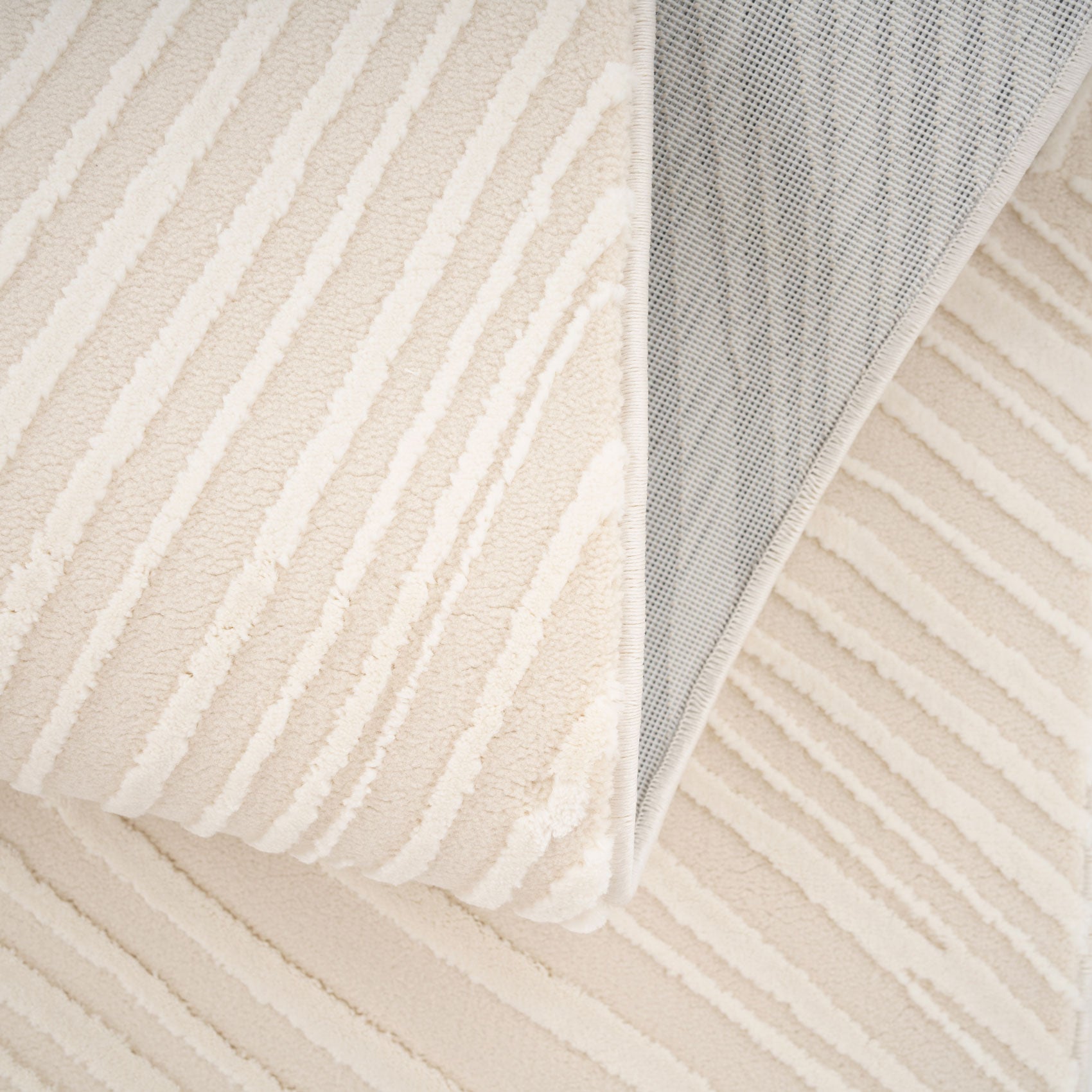 Luxury Geometric Grey Rug - Brooke