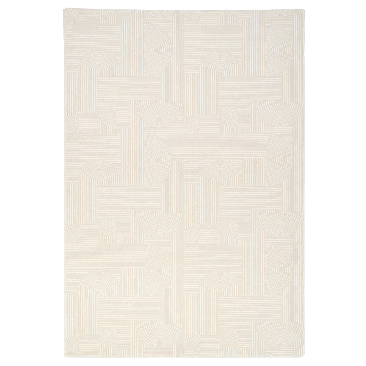 Luxury Retro Cream Rug - Escape
