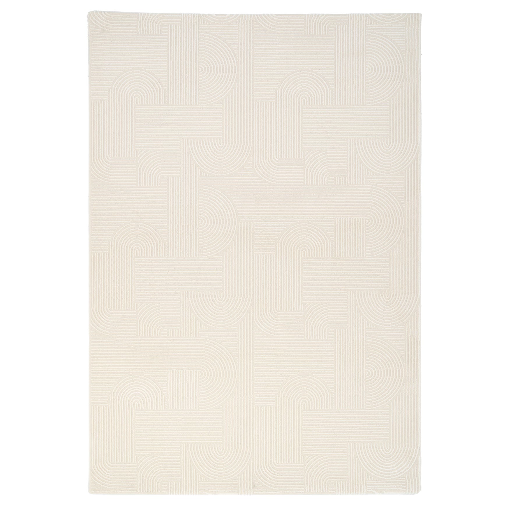 Luxury Retro Cream Rug - Escape