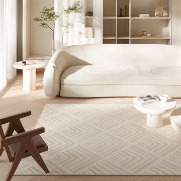 Luxury Art Deco Grey Rug - Rise