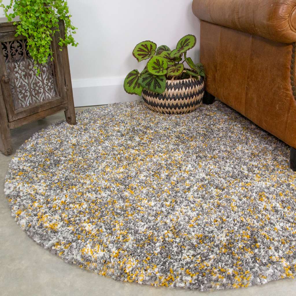 Murano Rugs Ochre Luxurious Shaggy Living Room Rug - Murano | Living Room Rugs ...