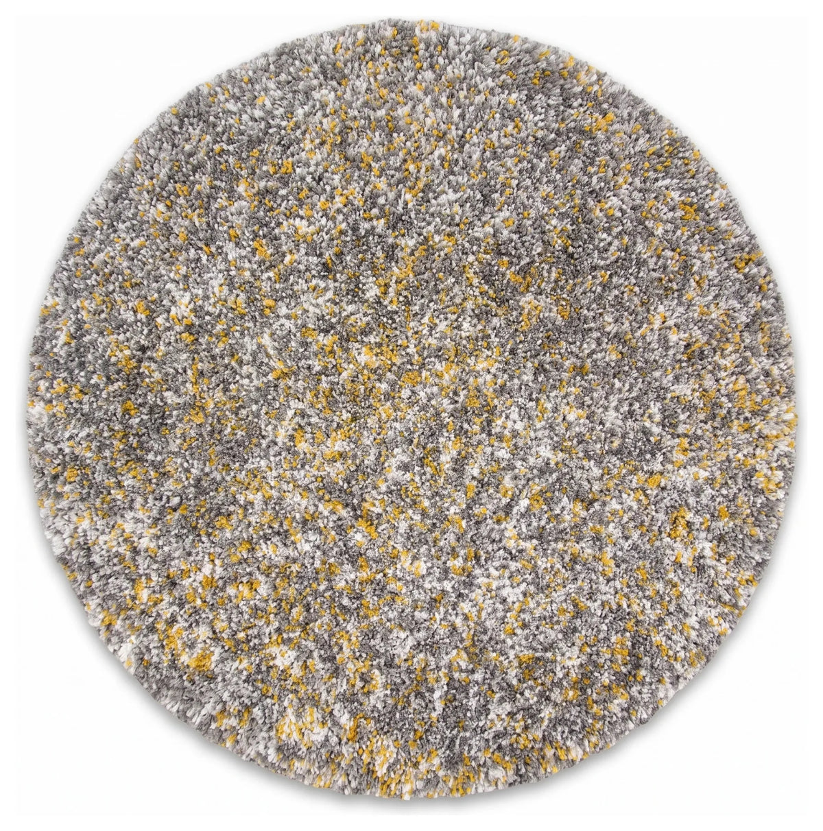 Ochre Luxurious Shaggy Living Room Rug