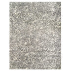 Silver Shaggy Rug for Living Room