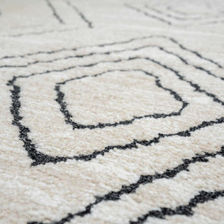 Cosy Soft Underfoot Cream Moroccan Berber Bedroom Rug