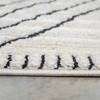 Cosy Soft Underfoot Cream Moroccan Berber Bedroom Rug
