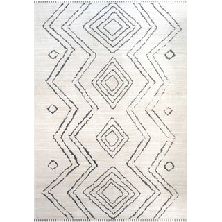 Cosy Soft Underfoot Cream Moroccan Berber Bedroom Rug