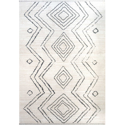 Cosy Soft Underfoot Cream Moroccan Berber Bedroom Rug