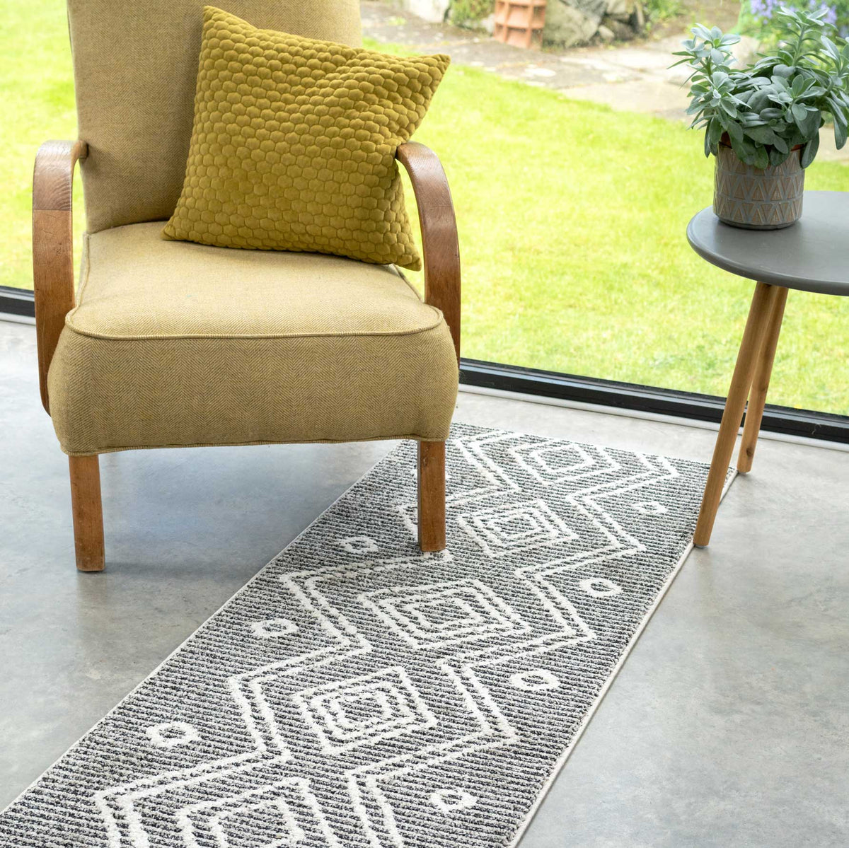 Arabic Rug Grey Cosy Soft Underfoot Grey Moroccan Berber Rug - Neva | Living Room Rugs ...