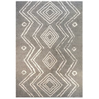 Cosy Soft Underfoot Grey Moroccan Berber Bedroom Rug
