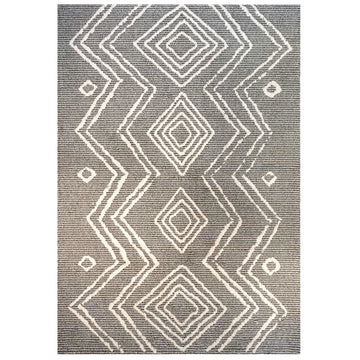 Cosy Soft Underfoot Grey Moroccan Berber Bedroom Rug