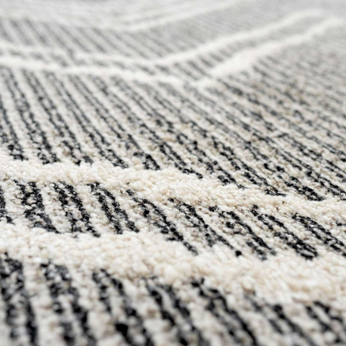 Cosy Soft Underfoot Grey Moroccan Berber Bedroom Rug