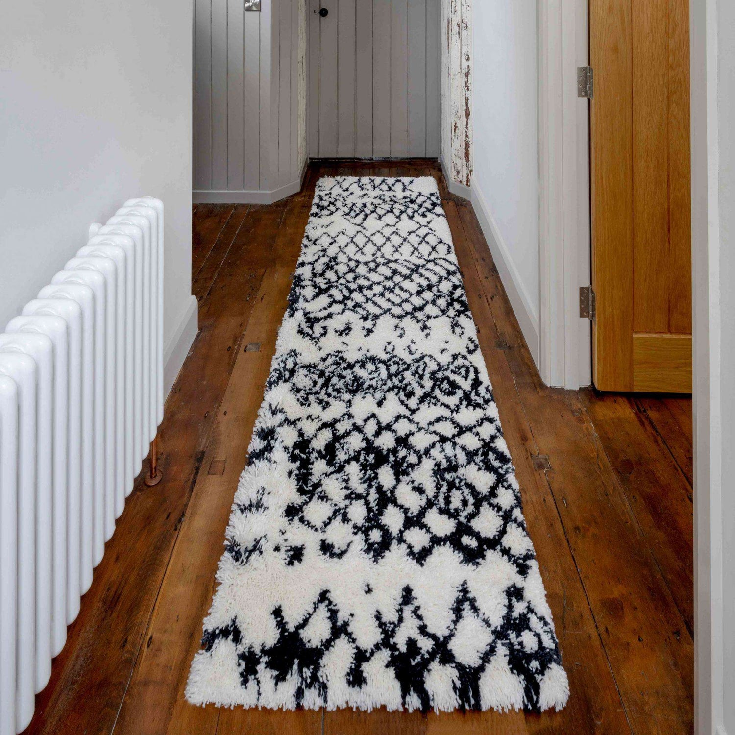 Soft Berber Moroccan Distressed Shaggy Hall Runner Rugs