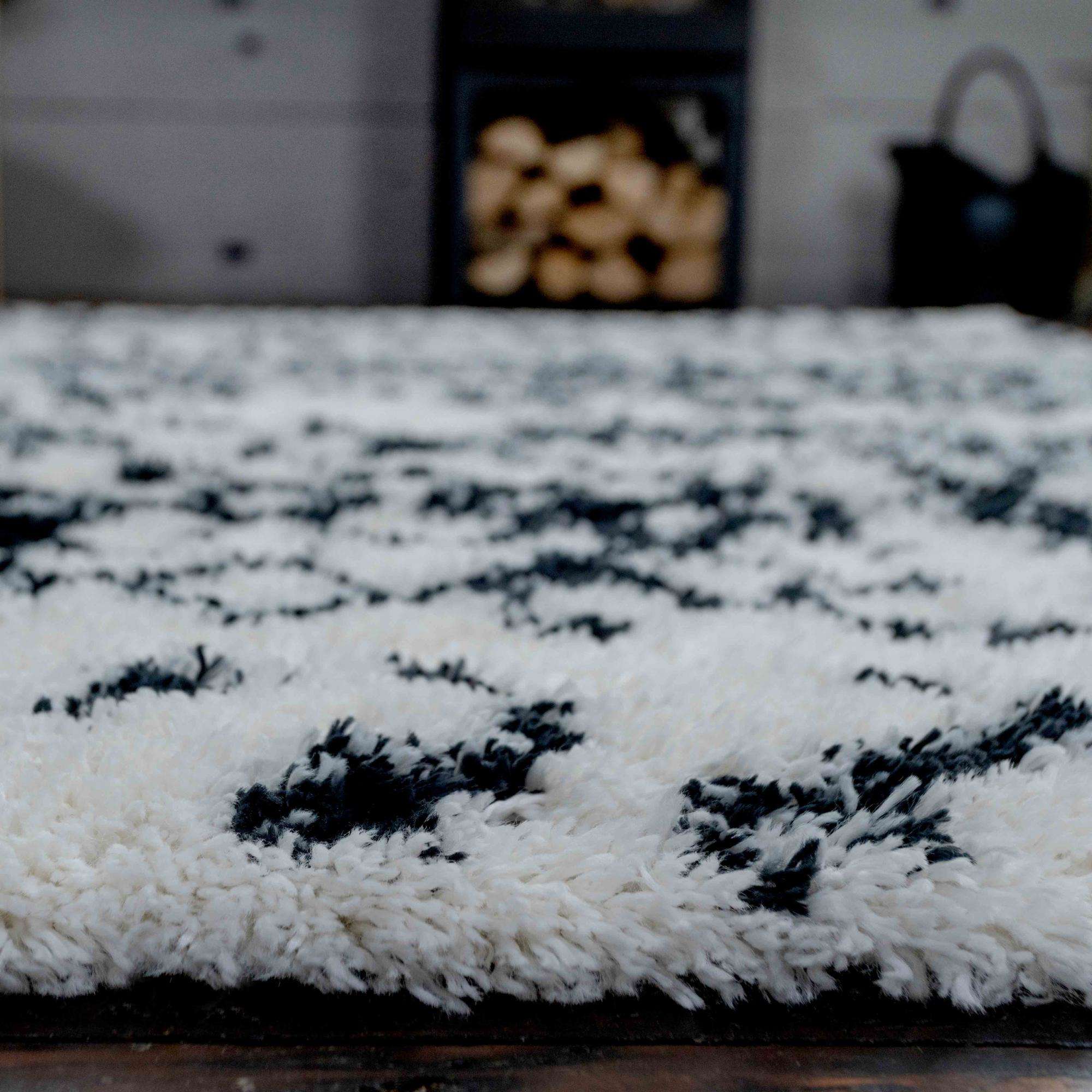 Soft Berber Moroccan Distressed Shaggy Bedroom Rugs