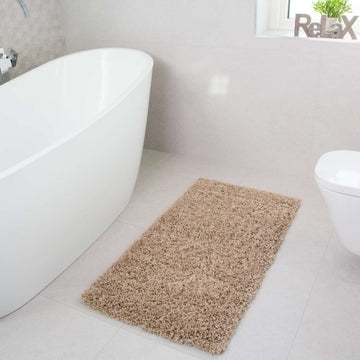 Oatmeal Shaggy Runner Rug