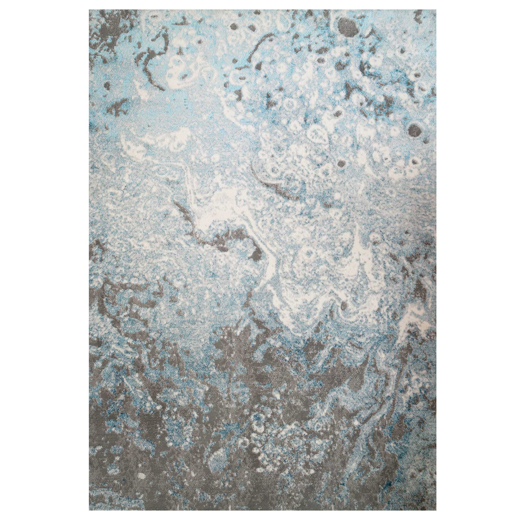 Modern Marble Light Blue Rug | Living Room Rugs | Kukoon Rugs Online