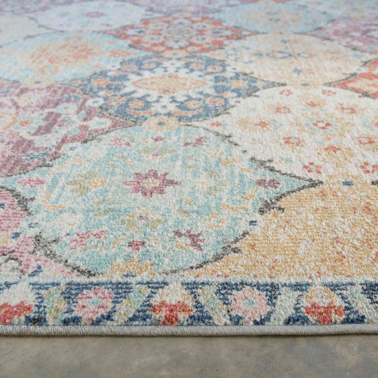 Soft Moroccan Colourful Living Room Area Rug