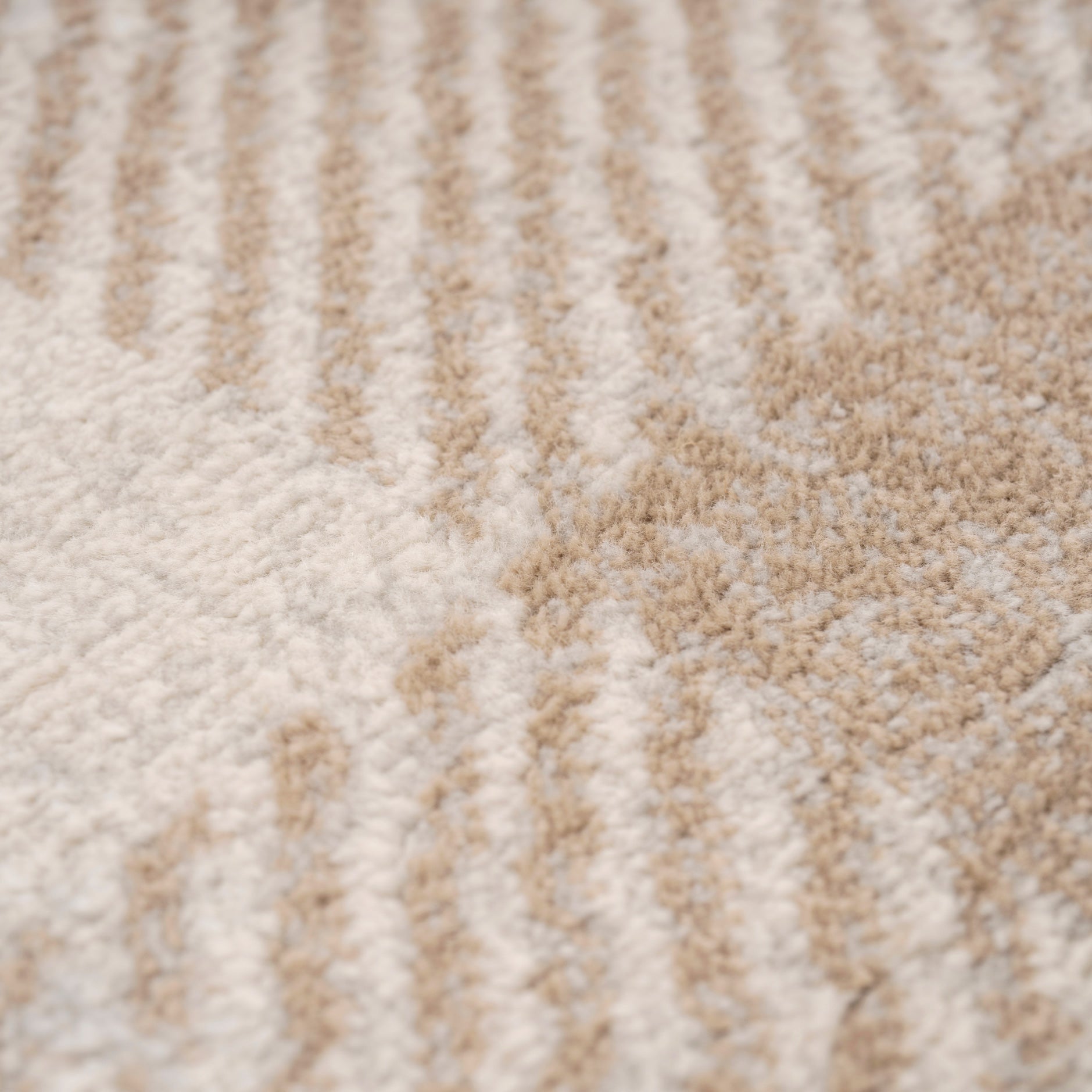 Neutral Cream Beige Tartan Rug - Angus