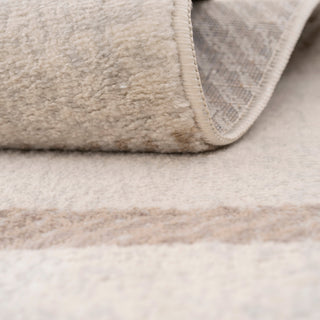 Neutral Cream Beige Tartan Rug - Angus