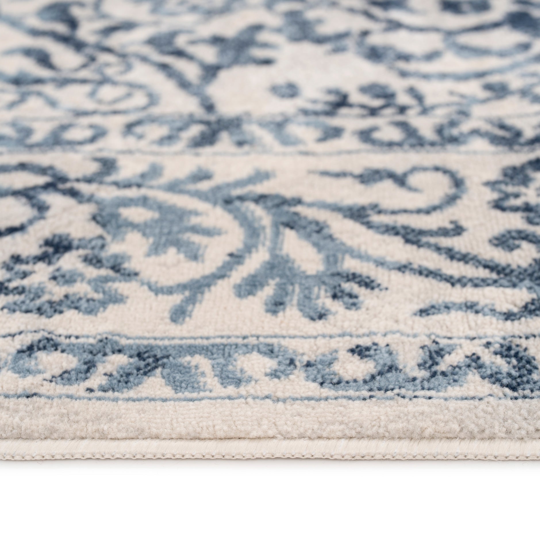 Vintage Blue Medallion Runner - Claudia