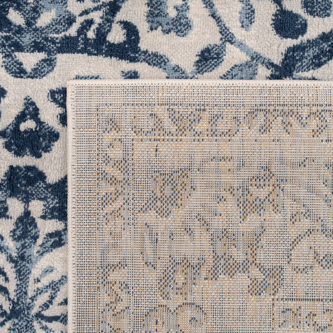 Vintage Blue Medallion Runner - Claudia