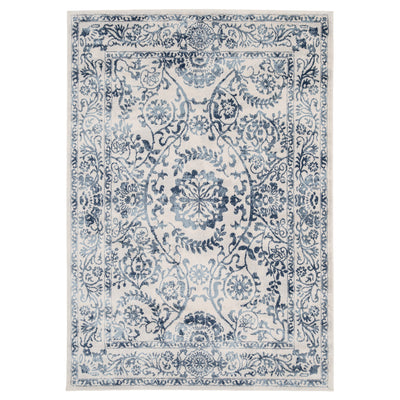 Vintage Blue Medallion Rug - Claudia