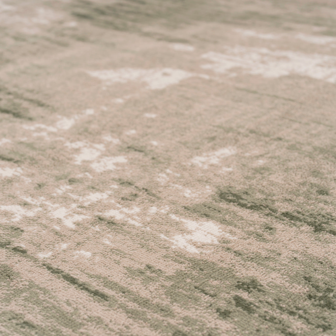 Muted Green Abstract Area Rug - Jasper