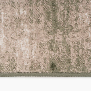 Muted Green Abstract Runner - Jasper