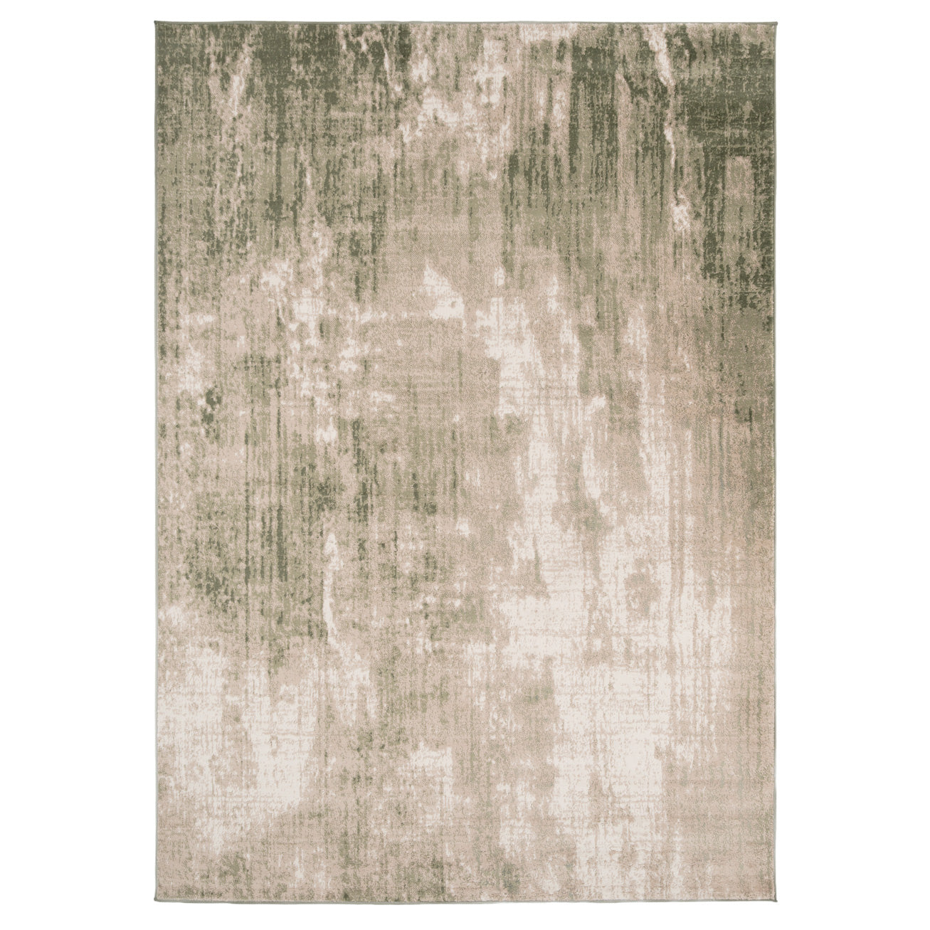 Muted Green Abstract Area Rug - Jasper