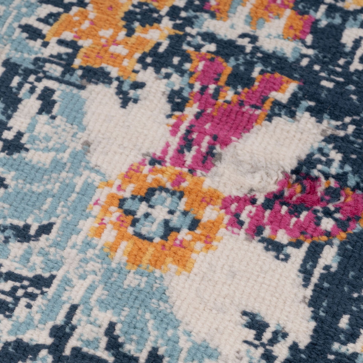 Multicolour Small Rug Multicolour Medallion Area Rug | Living Room Rugs | Kukoon Rugs Online