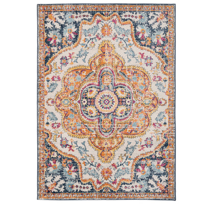 Multicolour Medallion Area Rug