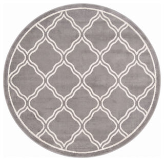 Dark Grey Trellis Living Room Rug