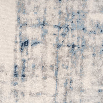 Blue Watercolour Abstract Runner - Lennox