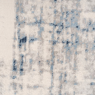 Blue Watercolour Abstract Runner - Lennox