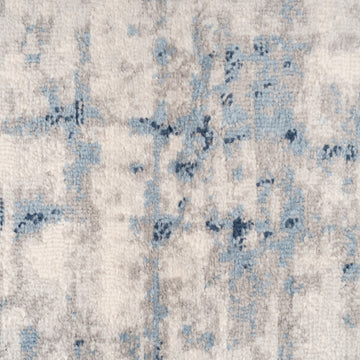 Blue Watercolour Abstract Runner - Lennox