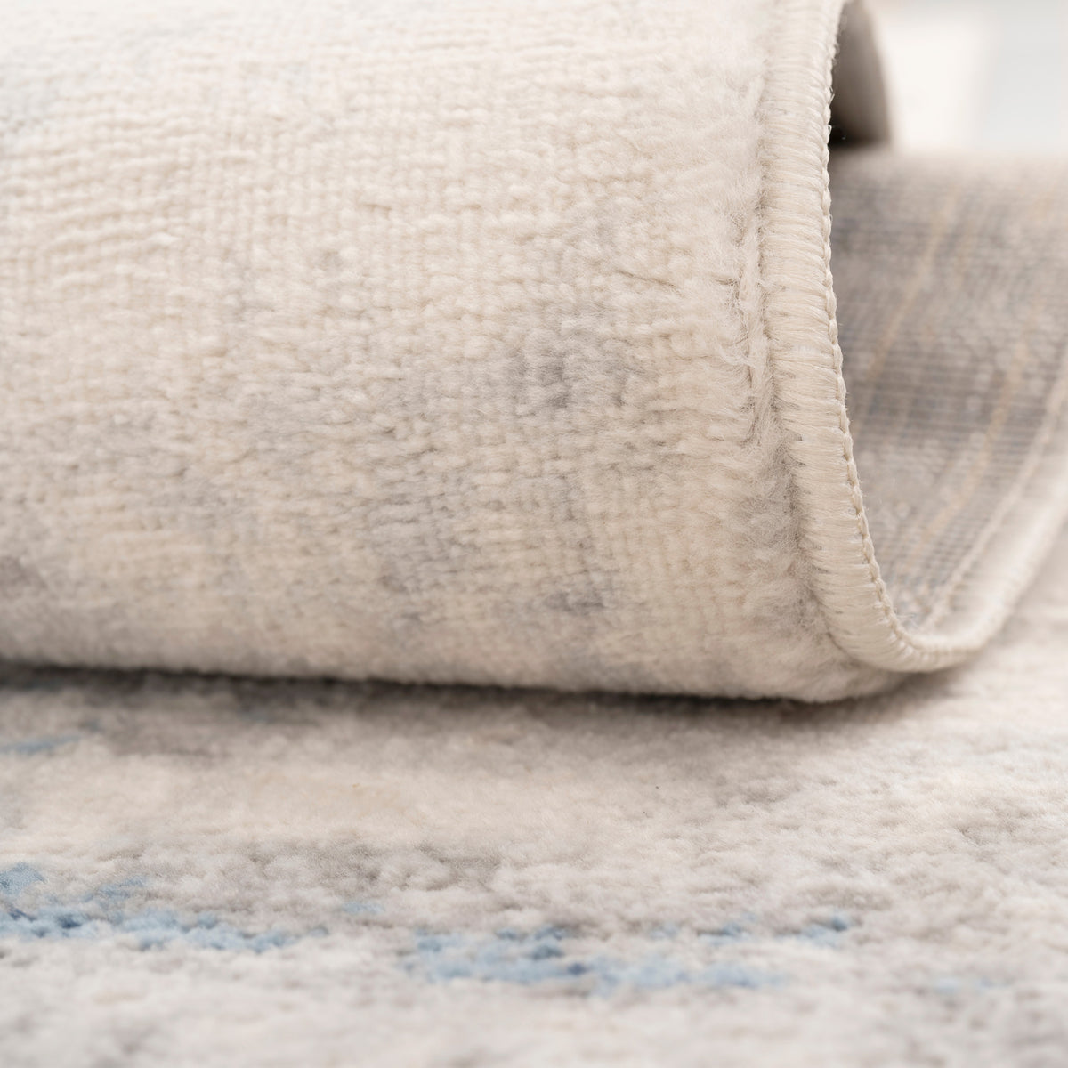 Blue Watercolour Abstract Rug - Lennox