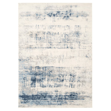 Blue Watercolour Abstract Rug - Lennox