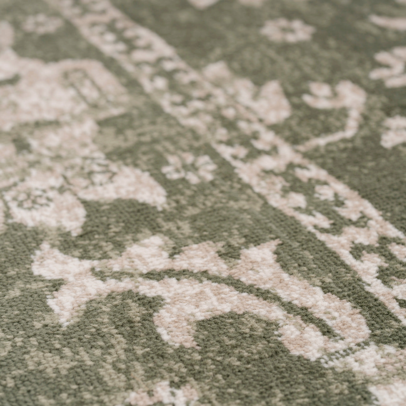 Green Vintage Medallion Area Rug - Linden