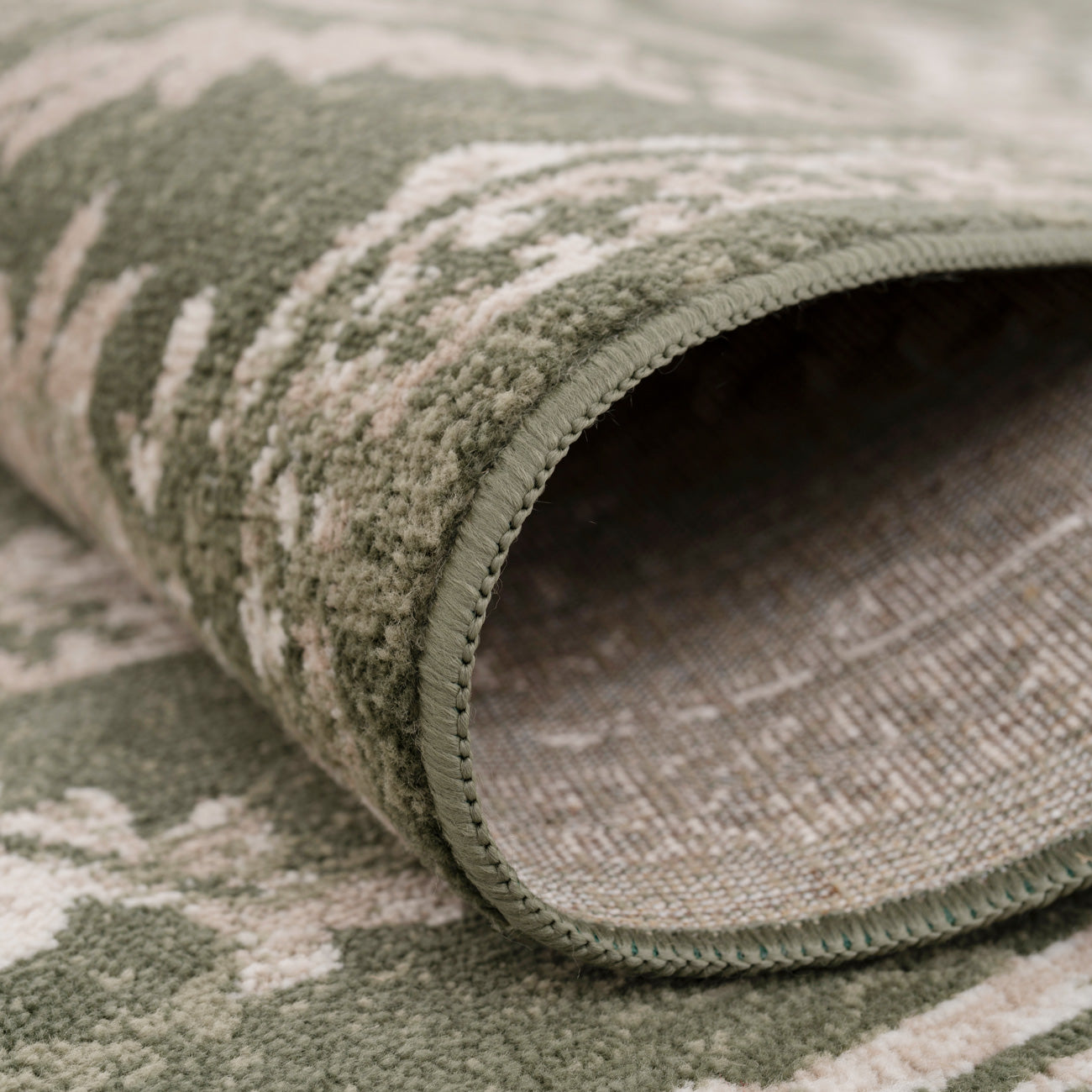 Green Vintage Medallion Area Rug - Linden